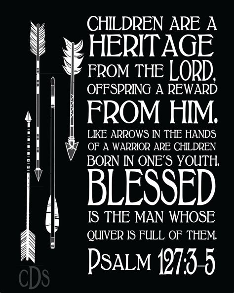 Psalm 127:3-5 Children are a Heritage from the Lord