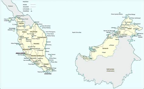 Malaysia Maps | Printable Maps of Malaysia for Download
