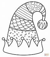 Christmas Elf Hat coloring Page  Free Printable Coloring Pages sketch template