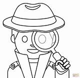 Detective Coloring Pages Kids Printable Color Bright Colors Favorite  sketch template