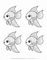 Goldfish And Coloring Pages 2025 sketch template