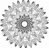 Mandala Coloring Pages Adult Sheet Printable Page  sketch template