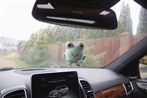 Frog car accessories frog plush toy frog rear view car | Etsy