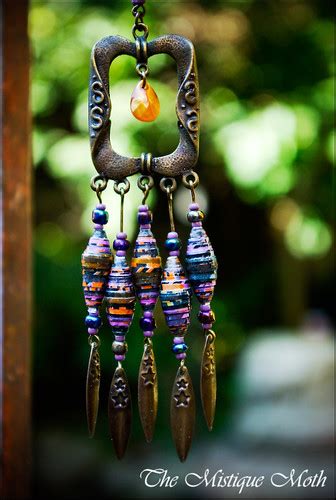 The Mistique Moth | paper beads necklace mistiquemoth.wordpr… | carmen orasanu | Flickr