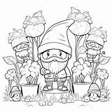 Premium AI Image  Joyful Gnome Jamboree Coloring Page For Kids Dancing sketch template