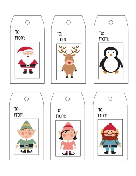 printable-character-christmas-tags Free Christmas Labels, Christmas ...