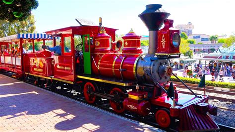 [4K] Disneyland Railroad Train - Main Street Round Trip : 2014 POV - Dis... Disney Map, Disney ...