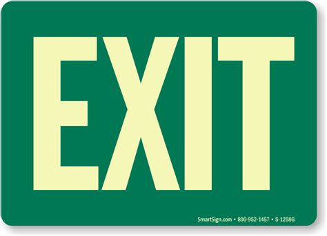 Green Entrance And Exit Signage | ubicaciondepersonas.cdmx.gob.mx