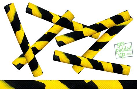 getpaddedup Chevron Cricket Bat Grip in Black and Yellow