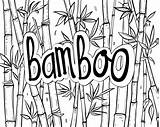 Bamboo Coloring Pages sketch template