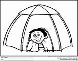 Coloring Pages Of Tents sketch template
