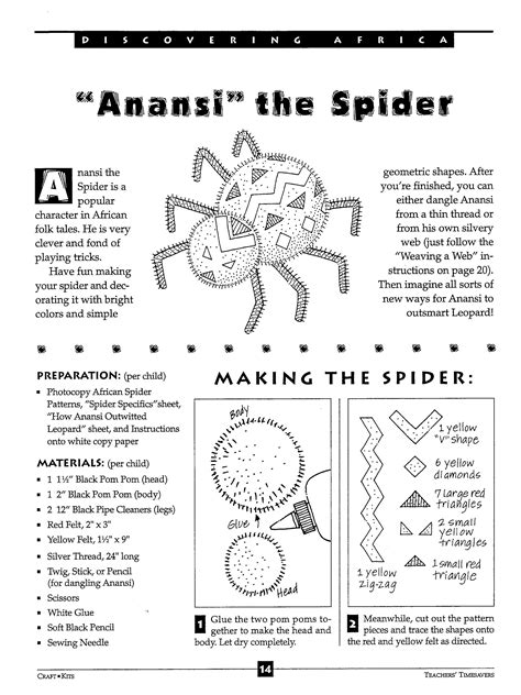 Printable Anansi Stories - Printable Word Searches