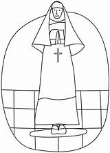 Nun coloring Page  Free Printable Coloring Pages sketch template