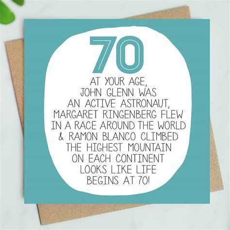 By Your Age… Funny 70th Birthday Card By Paper Plane