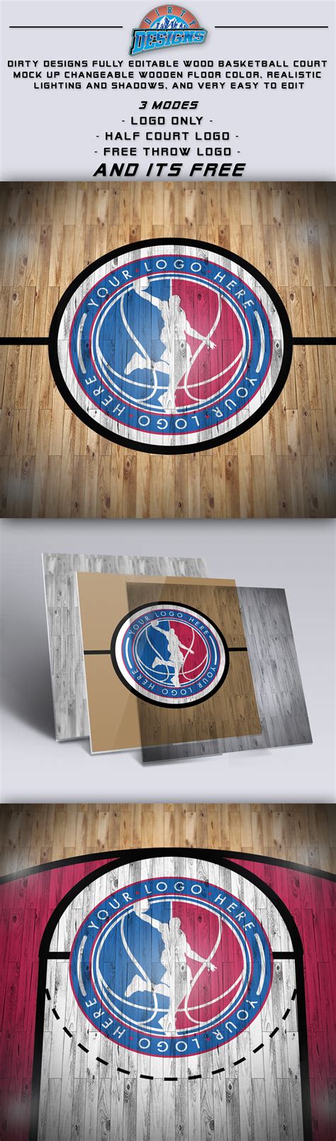 Basketball Court Logo Mockup on Behance