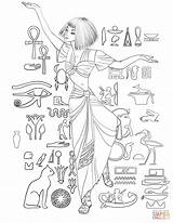 Coloring Egypt Ancient Pages Egyptian Printable King Kids Tut History  sketch template