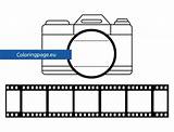 Camera template Back To School Activities  Coloring Page sketch template