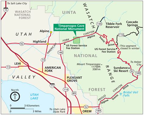 Timpanogos Cave Maps | NPMaps.com - just free maps, period.