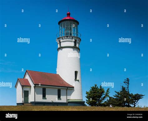 Historic Cape Blanco Lighthouse in Cape Blanco State Park, Oregon, USA Stock Photo - Alamy