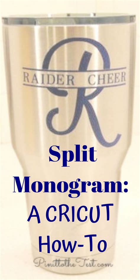 Split Monogram: A Cricut How-To | Cricut cuttlebug, Cricut tutorials ...