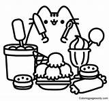 Pusheen Con Sushi Para Colorear Imprimir E Dibujar Di  Vrogueco sketch template