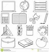 Collection Of School Supplies Coloring Pages  Free Printable sketch template