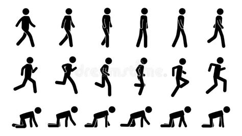 Animation Figure Walk Stock Illustrations – 191 Animation Figure Walk ...