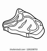 Coloring Meat Beef Pages Printable Leg Para Piece Steak Turkey Sheets  sketch template
