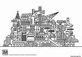 Coloring Ville sketch template