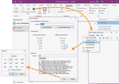 EXE: Create OneNote Annual Journal Template, Year Section Group ...