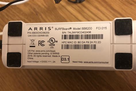 Sold: ARRIS Surfboard SB8200 Cable Modem (LESS THAN HALF PRICE!) - FM Forums