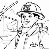 Brave Firefighter At Work Coloring Page 28945 22865 sketch template