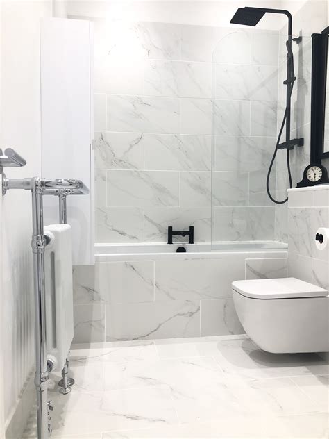 10+ White Marble Tile Bathroom – HomeDecorish