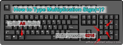 How to Make Multiplication Sign (×) in Computer - Computers, Tricks ...