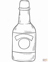Bottle Of Alcohol Coloring Page Free Printable  sketch template