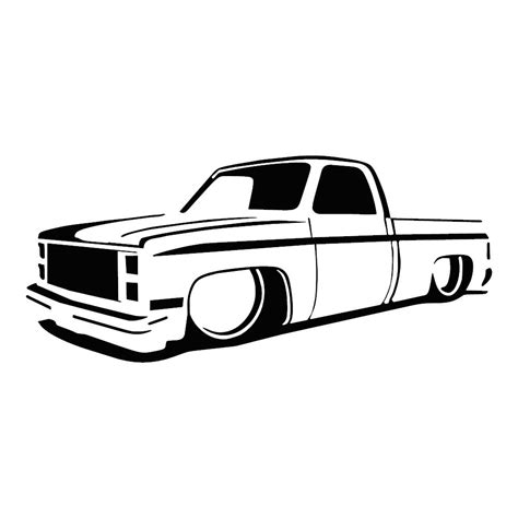 Chevy Truck Slammed Lowrider Dropped C10 (6 sizes, 20 colors) 022 | eBay | Chevy trucks, 87 ...