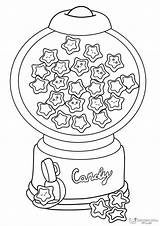 Gumball Machine Printable Coloring Pages sketch template