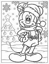 24 Disney Christmas Coloring Pages Free PDF Printables  Mickey sketch template