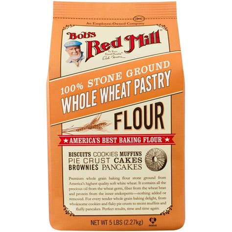 Bob's Red Mill Whole Wheat Pastry Flour, 5 lb (Pack of 4) - Walmart.com - Walmart.com