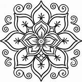 Rangoli Coloring Pages sketch template