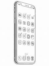 Mobile Phone Coloring Pages sketch template