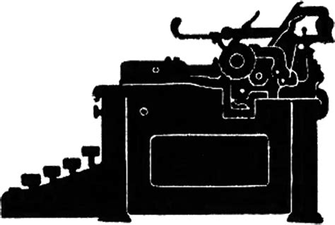 Vintage Typewriter Silhouette Image! - The Graphics Fairy