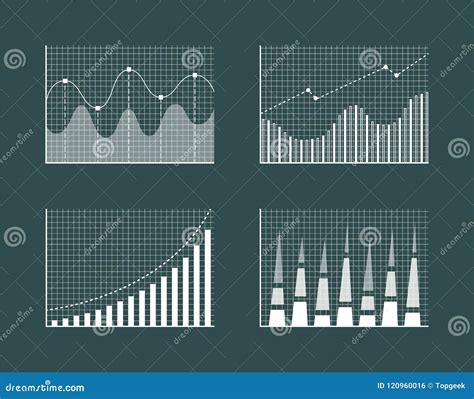 Business Charts Collection Vector Illustration Stock Vector ...