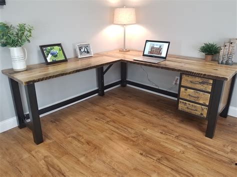 Buy Handmade Reclaimed Wood Office Desk, Barnwood Computer Desk, Corner Desk, made to order from ...