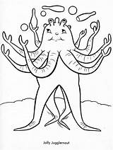 Weird People Coloring Pages sketch template