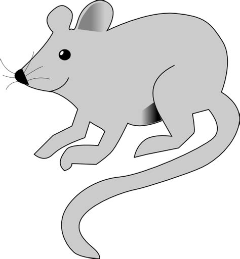 Cute Gray Mouse Clip Art at Clker.com - vector clip art online, royalty ...