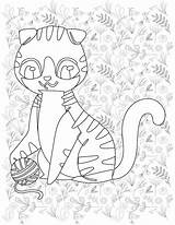 Premium Vector  Cat coloring Page sketch template