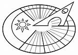 Sundial Coloring Pages Sketch Coloring Page sketch template