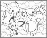 Pichu Coloring Pages sketch template