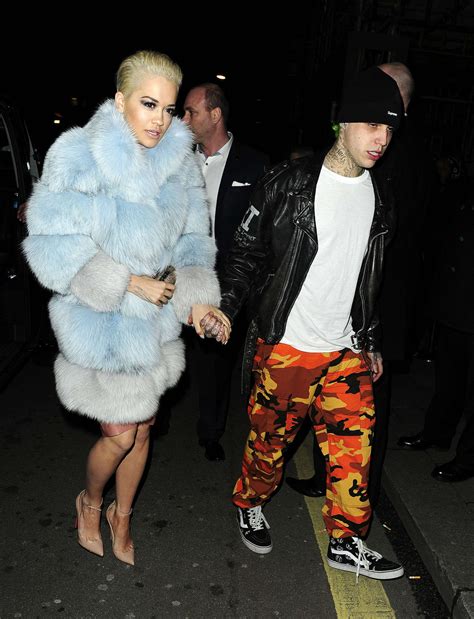 Rita Ora with boyfriend Ricky Hil out in London